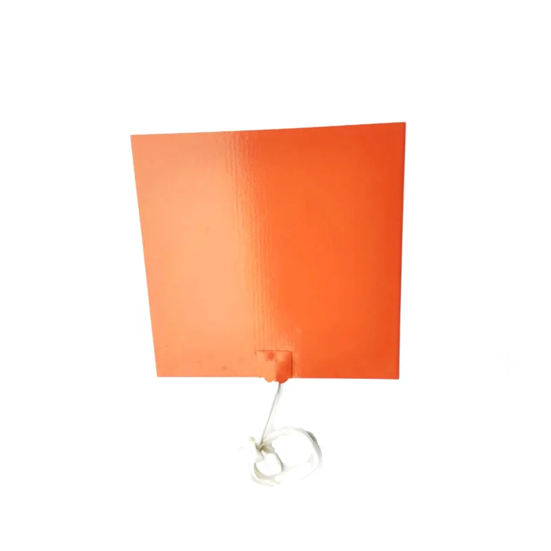 

250*250*1.5mm 230v 250w silicone heat bed for 3d printer adhesive 1 side 700mm lead wire come out from middle of 1 side