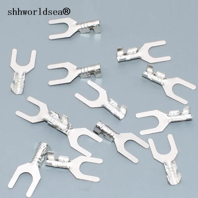 Shhworldsea DJ4413 4 2 терминал Y типа клеммные наконечники U на мм вилочного типа|lug connector|lug