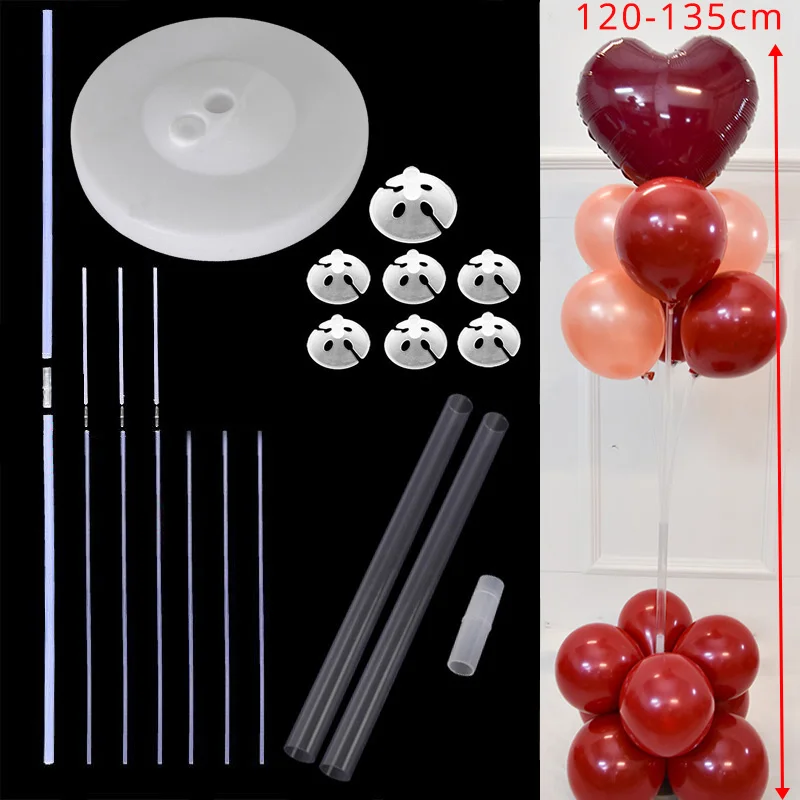 130cm mix stand DIY воздушный шар арочный комплект пластиковые воздушные шары колонна-подставка с рамкой базовый полюс и шариковые зажимы для дня рождения, свадьбы, события, вечерние украшения - Цвет: 130cm mix stand