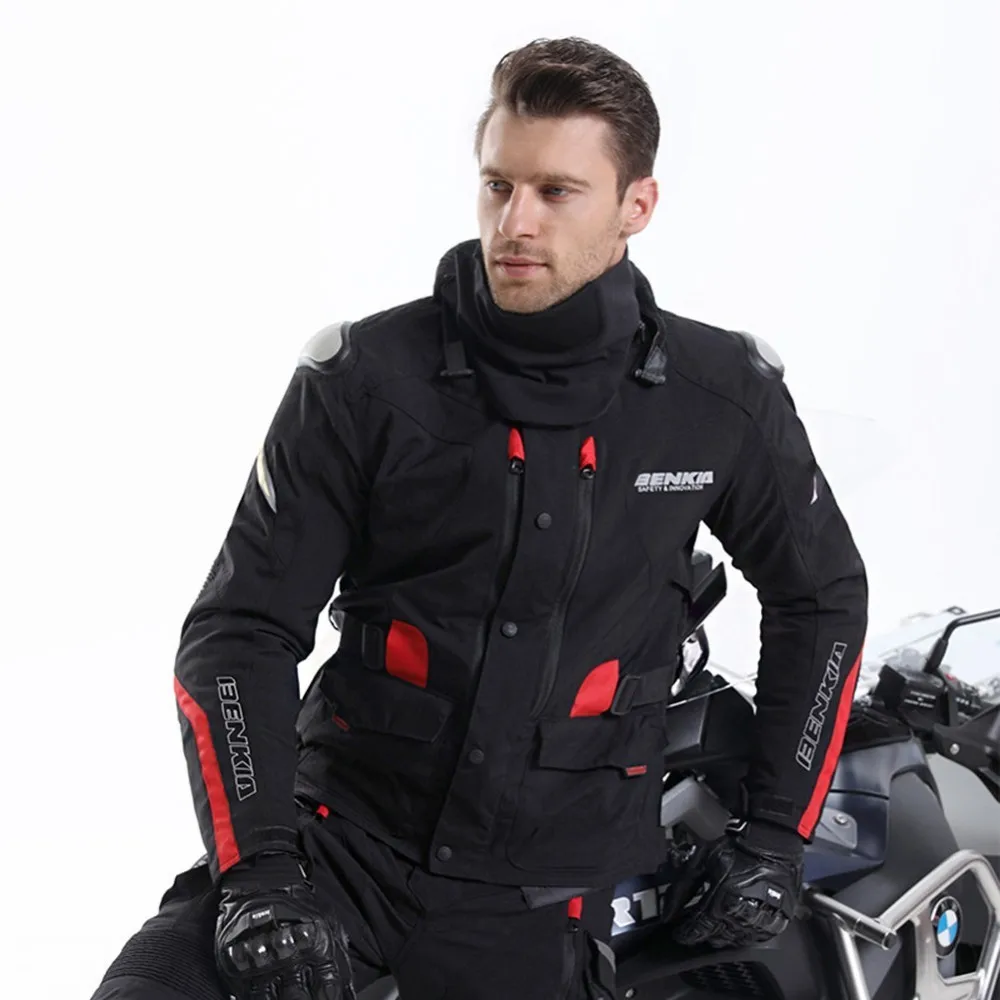 BENKIA JD10 chaqueta de la Motocicleta de carreras de chaqueta de protección forro desmontable cazadora Moto Revestimento Da Motocicleta