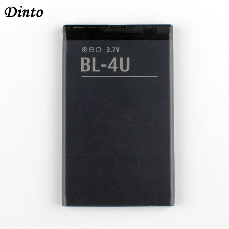 Аккумулятор Dinto литий-ионный BL-4U BL4U BL 4U для Nokia 3120c 1000 5250 206 515 5530XM XpressMusic 5330 6212c 1 шт. 5730