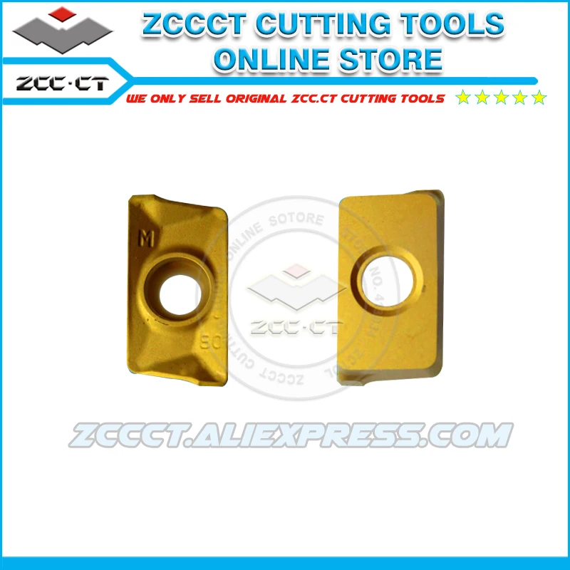 

APKT11T308-PM YBM351 APKT11T308 ZCCCT insert APKT 11T308-PM CVD ZCC cemented carbide milling insert for stainless steel