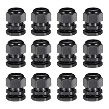 Uxcell черный, белый цвет M25 кабельный сальник для герметизации провода с Водонепроницаемый разъем Пластик провода вводы суставов для от 9 до 17 мм/13 мм-18 мм диаметр провода 12 шт./лот