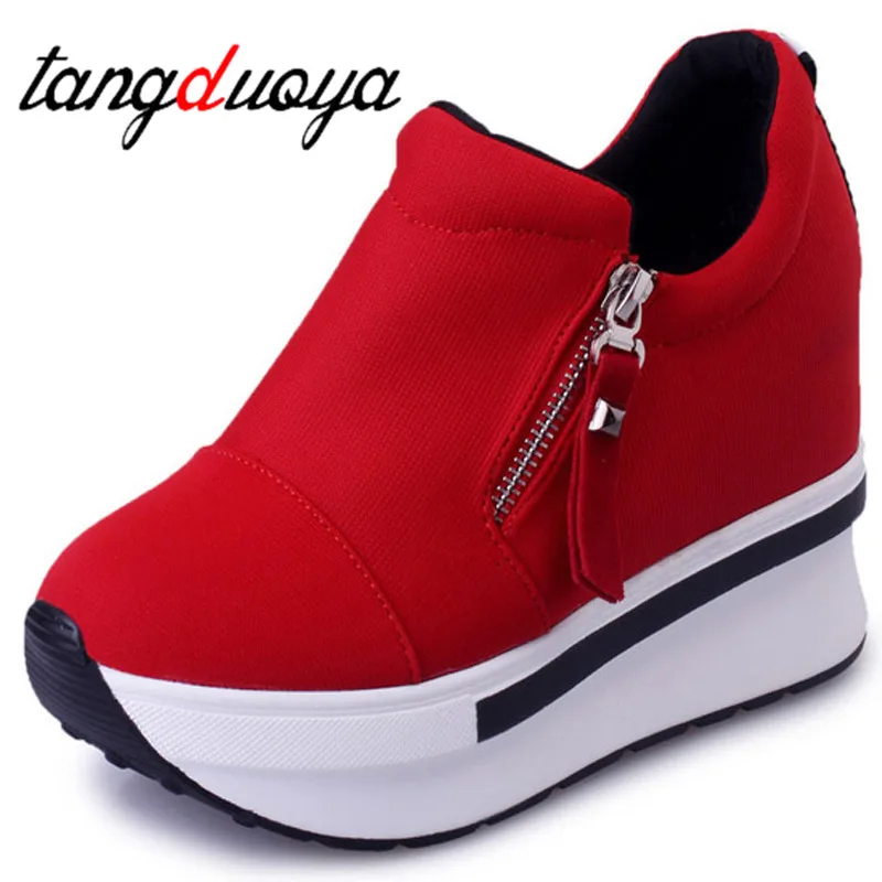 

2019 spring and autumn women shoes casual shoes comfortable platform women shoes high heels enhanced shoes invisible wedge