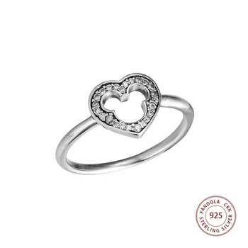 

CKK Cut-out Cartoon Silhouette Ring 925 Sterling Silver Wedding Original Rings for women Silver 925 Jewelry anillos mujer