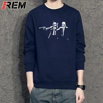 

REM Summer Banksy Star War Men's Hoodies funny casual fitness tops Hoodies fashion hip hop streetwear brand clothing Sweatshirts