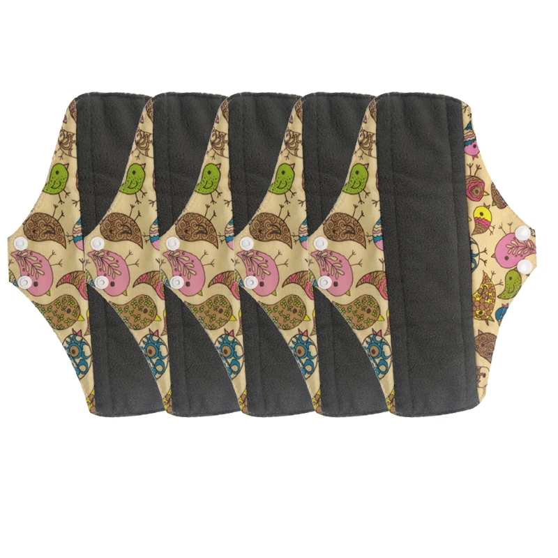 Шаблон моющиеся женственный тканевая менструальная прокладка девушка период Ткань санитарно Pad Многоразовые Мама текстильная салфетка