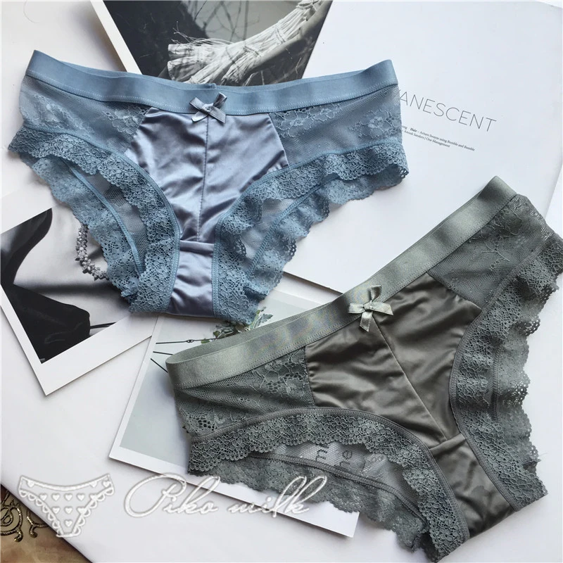SP&CITY Fashion Silk Lace Hollow Out Panties Sex String European Women Transparent Lace Underwear Crotch Cotton Briefs Lingerie