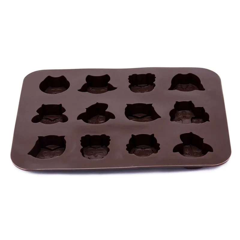 Новая силиконовая форма Совы шоколадная форма антипригарная выпечка кондитерских изделий Инструменты желе конфеты печенья плесень инструменты для украшения тортов из мастики