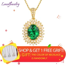 Молодой леди Твердые 18 К желтое золото натуральный зеленый колумбийский изумруд Свадебные Подлинный экземпляр ожерелья с кулоном алмаз для женщин ювелирные изделия подарок