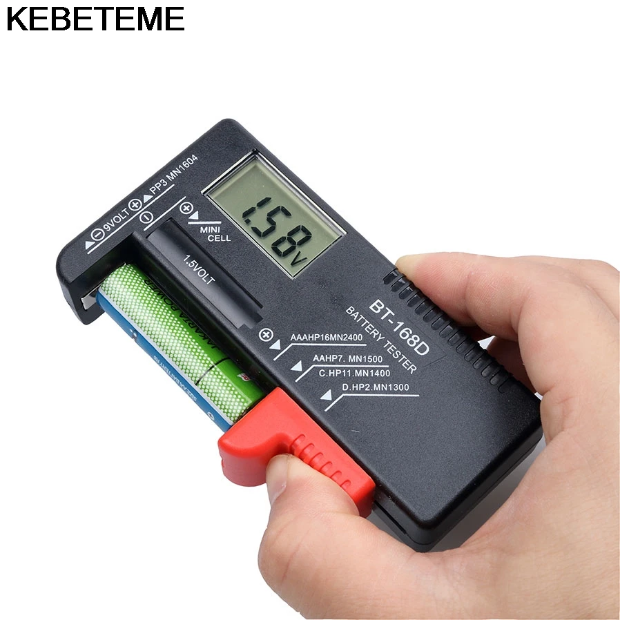 Battery Tester Universal digital checker batteries power tester measure