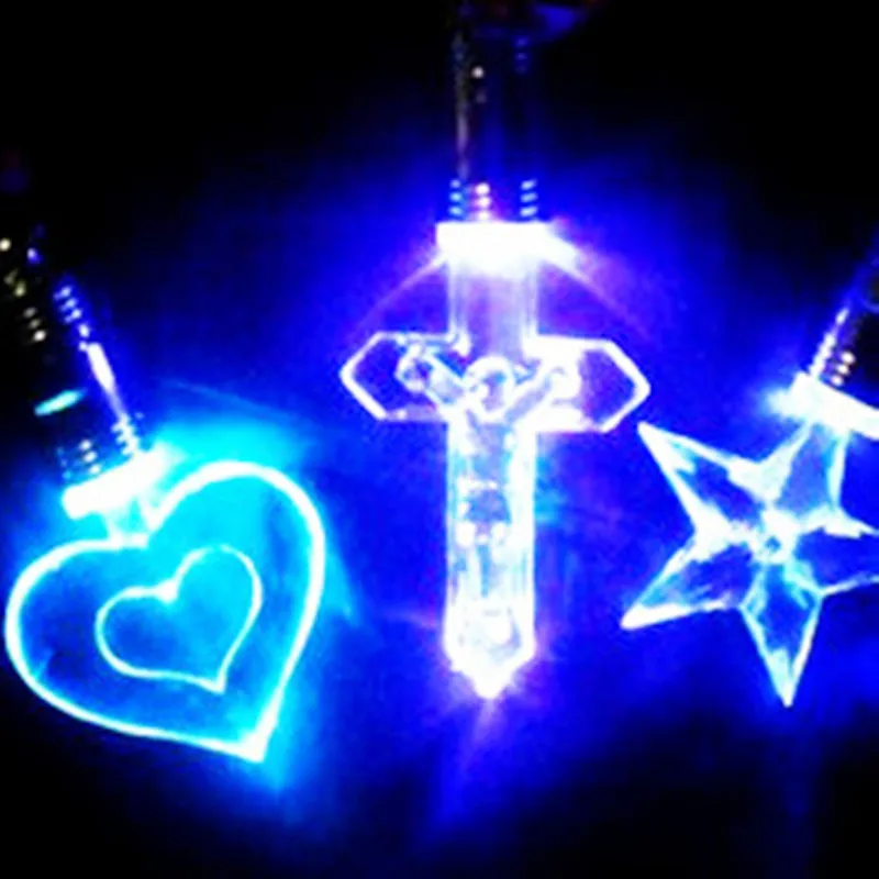 Светодиодный Светодиодный светильник, светящийся свет, мигающие колье, детские светящиеся игрушки, светится в темноте, дропшиппинг, новинка,, декор для Хэллоуина