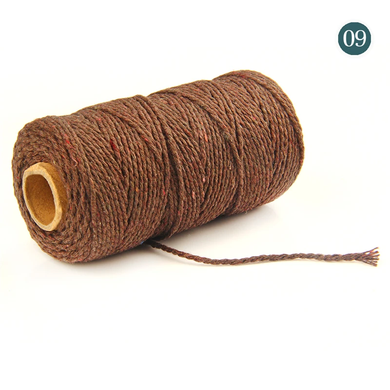 100m/roll 2ply Bakers Twine String Cotton Cords Rope for Home Decor Handmade Christmas Gift Packing Craft Projects DIY