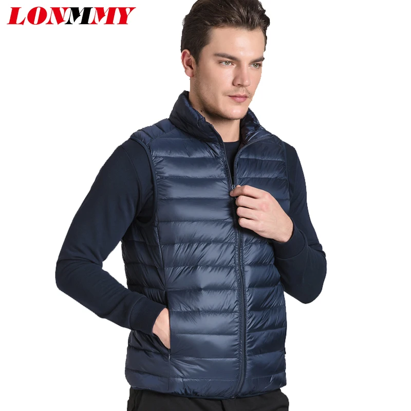 LONMMY winter jacket men clothes parka men down duck Sleeveless mens