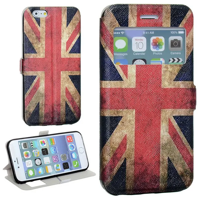 Luxury Window View Dust British Union Jack Flag Maganetic Buckle Luxury Window View Dust British Union Jack Flag Maganetic Buckle Stand Flip Tpu Pu Leather