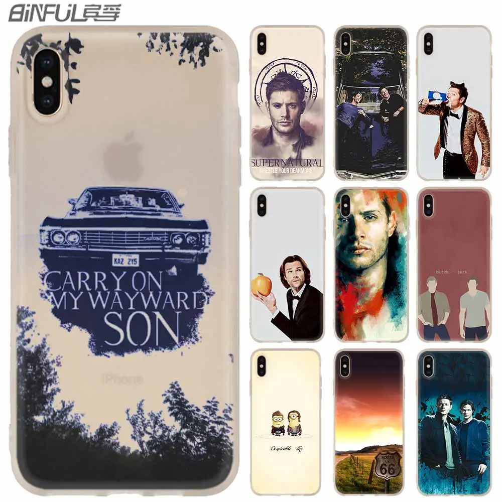 

supernatural Case for iphone XS 11 Pro Max XR X 10 Cover Phone Cases for iphone 7 8 plus 6s 5 4s