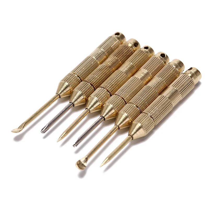 5pcs EDC Easy Carry Outdoor Camping Brass Toothpick Multi-functional Digging Ear Tools | Спорт и развлечения
