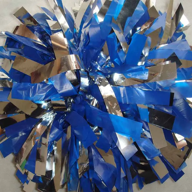 1 шт никогда не увядает группа поддержки pom Poms 6 "180 г эстафету ручка Metallic mixed Пластик конкурсе помпонами цвет на заказ Высокое качество