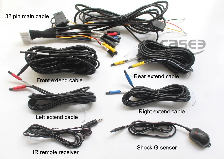 Car surround view camera system 360 degree Bird eye device Panoramic 4 way DVR-8