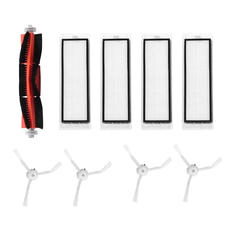 

1pcs main brush + 4pcs hepa filter+4pcs side brush Replacement for Xiaomi mijia robot roborock s50 s51 roborock 2