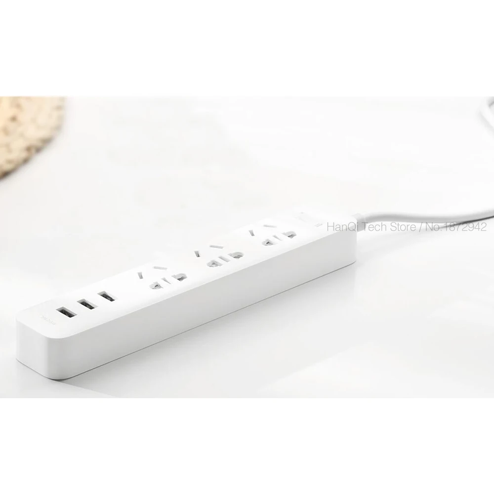 Xiaomi Mijia электронный блок питания с разъемом для быстрой зарядки 3 USB + розетки
