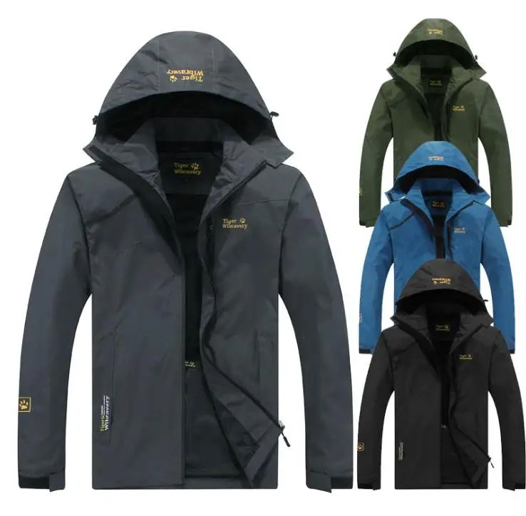 

Spring autumn winter men Outdoor jacket Windproof Camping Hiking sports coat men and women fishing tourism jackets waterproof