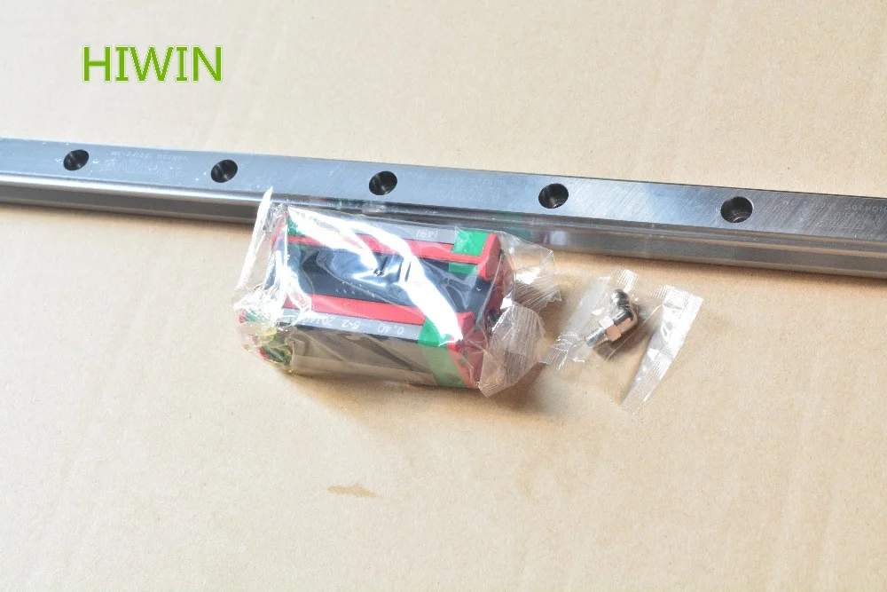 HIWIN HG линейная направляющая HGR15 15 мм длина 750 Подвижная с HGH15CA HGW15CC Каретный блок