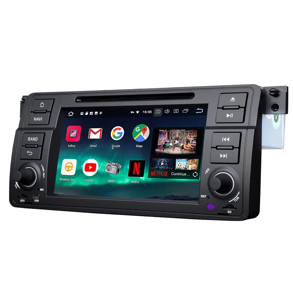 Top 7" Android 8.0 Octa-Core Car DVD Multimedia Navigation GPS Radio for BMW 3 Series E46 1998-2006 with Split Screen Mode Support 2