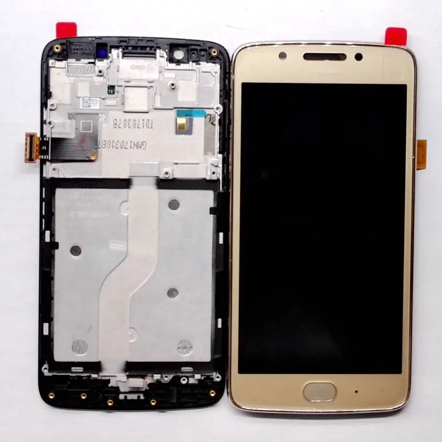 Для Motorola Moto G5 XT1672 XT1670 XT1676 ЖК дисплей + Сенсорное стекло дигитайзер полная Рамка в
