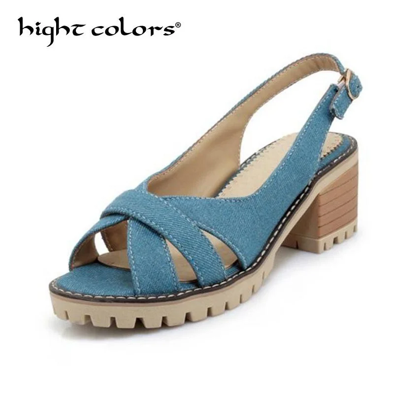 

Fashion Women Gladiator Sandals Outdoor Casual Denim Simple and Comfortable Summer Shoes Ladies Female Open Toe Woman Sandals