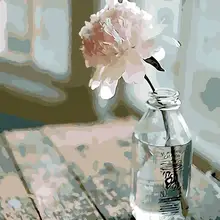 Фотографии без рамки для гостиной картина по номерам ручная роспись на белье украшение картина цветок искусство картина маслом