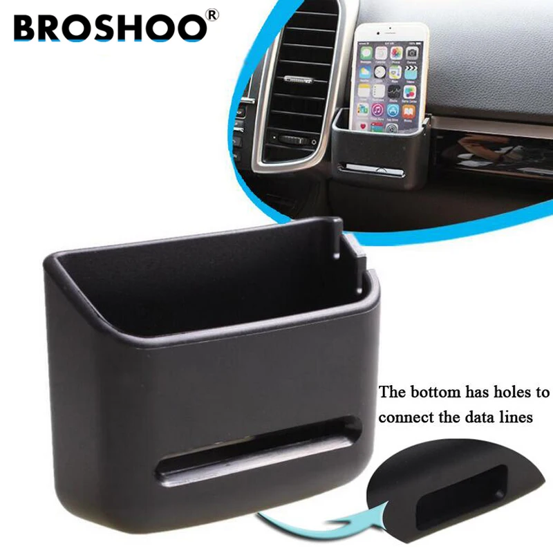 

BROSHOO Car Phone Holder Auto Multi-purpose Stowing Tidying Box Car Carrying Box Phone Shelves Interior Accessories Car Styling