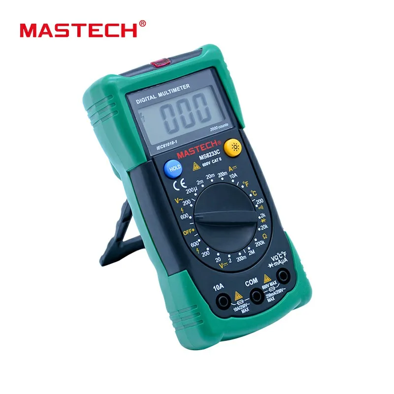 MASTECH Профессиональный цифровой Бесконтактный мультиметр AC DC Напряжение Ток MS8233C тестер Цифровой мультиметр Детектор