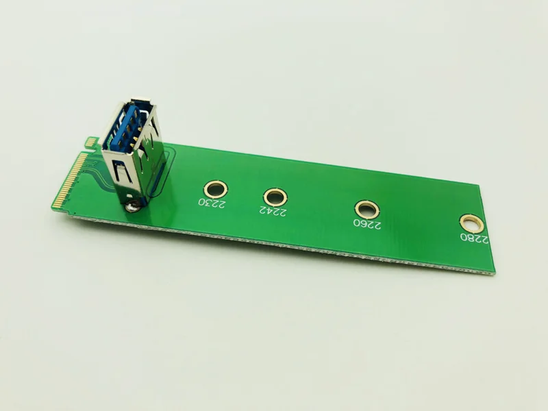 NEW NGFF Riser M.2 M2 to PCI-Express USB 3.0 Adapter Card M2 to USB3.0 PCIE PCI-E Converter Riser Card for Bitcoin Miner Mining