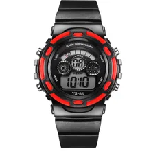 Luminous boy girl multi-function sports electronic watch colorful luminous chronograph children's watch Silicone  Digital