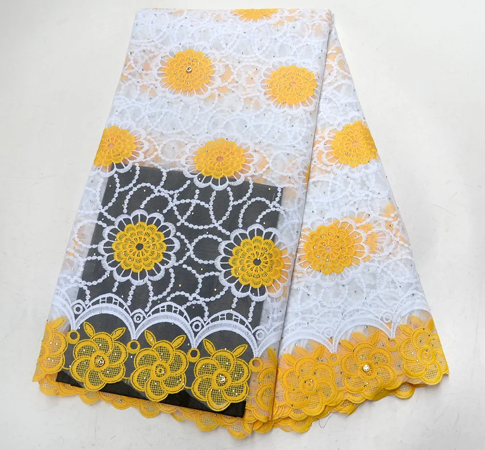 

African Lace Fabric 2019 Yellow Color High Quality Nigerian Tulle Lace Fabric African French Net Lace Fabric For Eveing Dress