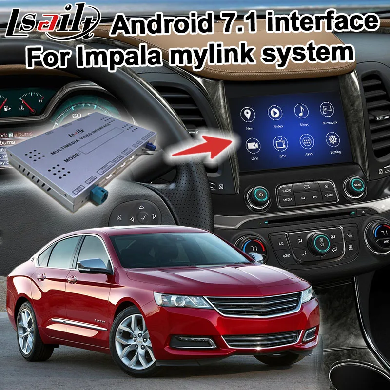 Android gps-навигатор для «Chevrolet Impala» или более поздней версии видео интерфейс mylink CUE система с беспроводной Carplay