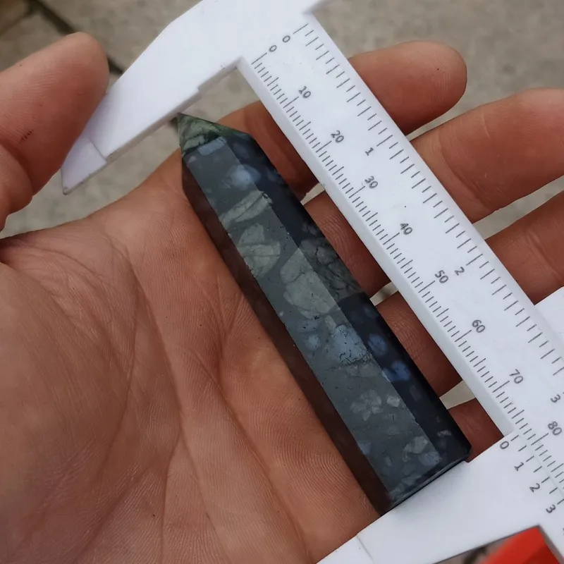 DHXYZB 2 шт. 7 8 см натуральный камень в виде синих точек палочка камни