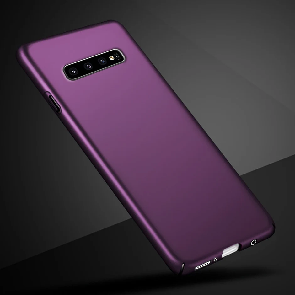 Тонкий жесткий чехол из ПК для Samsung Galaxy S10 S8 Plus S10E S7 S6 Edge S5 S3 роскошный матовый