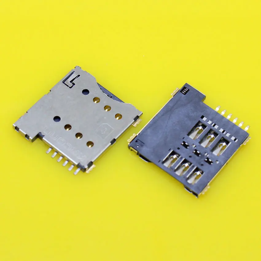 

cltgxdd KA-179 Real high quality 6pin push micro sim card socket holder slot replacement connector