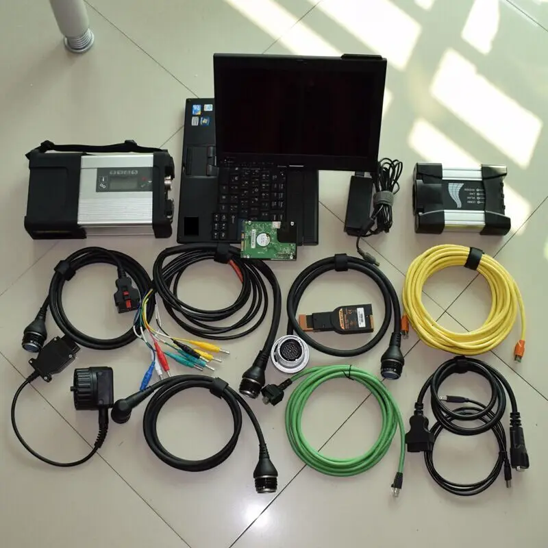 

mb star c5 sd connect multiplexer for bmw icom next with laptop x200t 4g software 2in1 hdd 1tb full set diagnostic tool