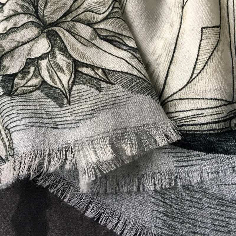 Beste Kasjmier Sjaal Vrouwen Constellatie Luxe Merk Designer Pashmina Sjaals Bandana Sjaals Wraps 110*200 cm