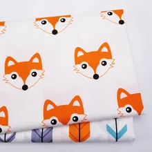 Лоскутная хлопковая саржевая ткань с принтом, хлопковая ткань для шитья DIY, материал для стеганых изделий для ребенка и ребенка