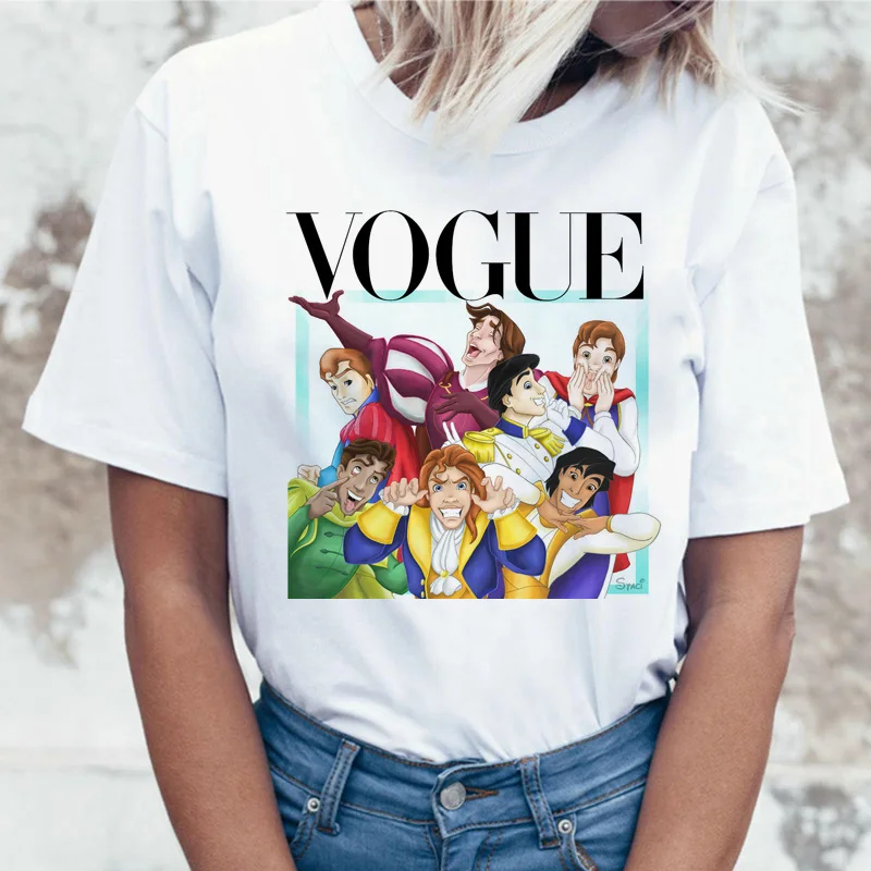 

Vogue Princess t shirt Streetwear T-shirt Tops Female Funny harajuku ulzzang Tshirt grunge Women korean aesthetic Clothes