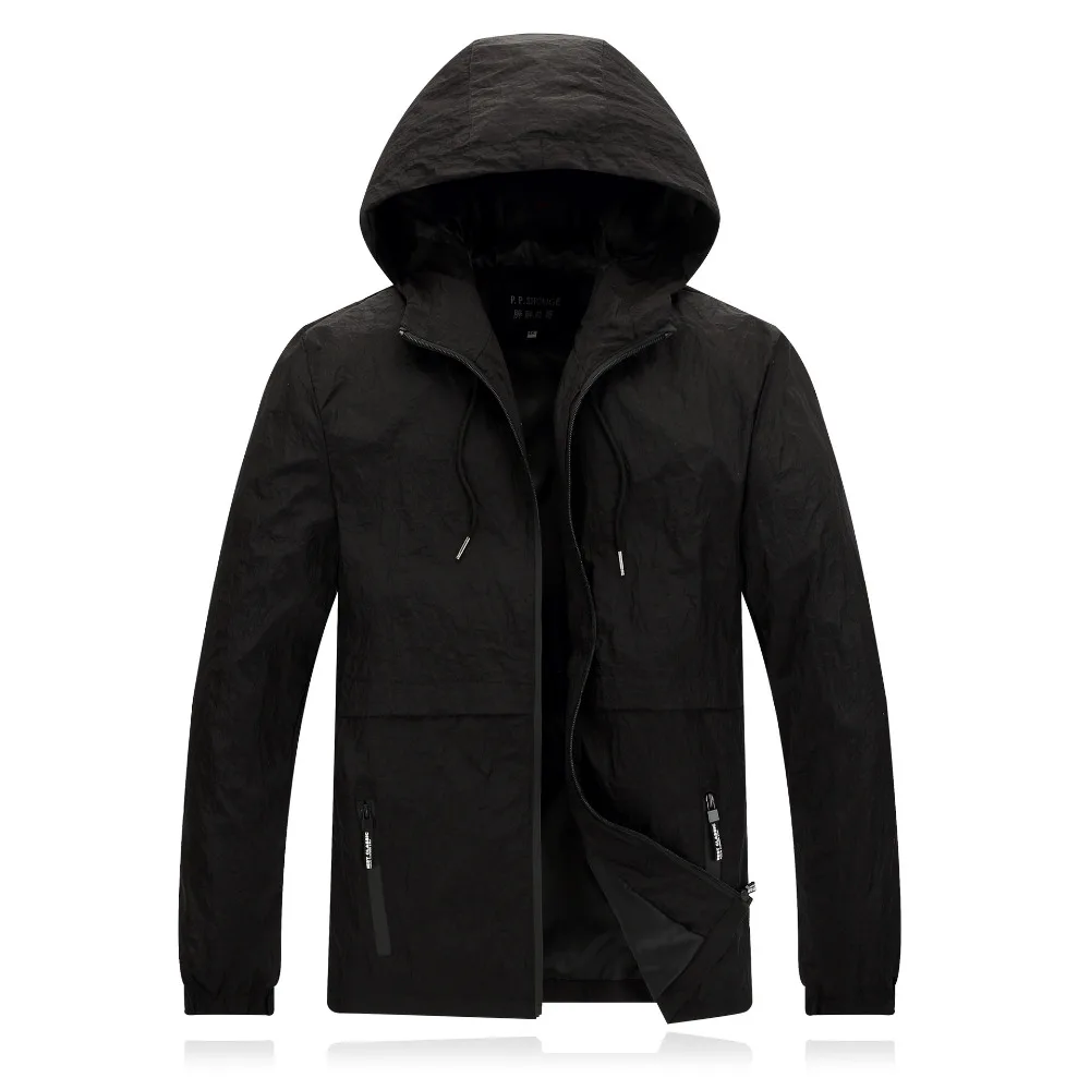 MINWLJ бренд плюс размер 3XL 4XL 5XL 6XL 7XL 8XL с капюшоном воротник Модная весенняя куртка