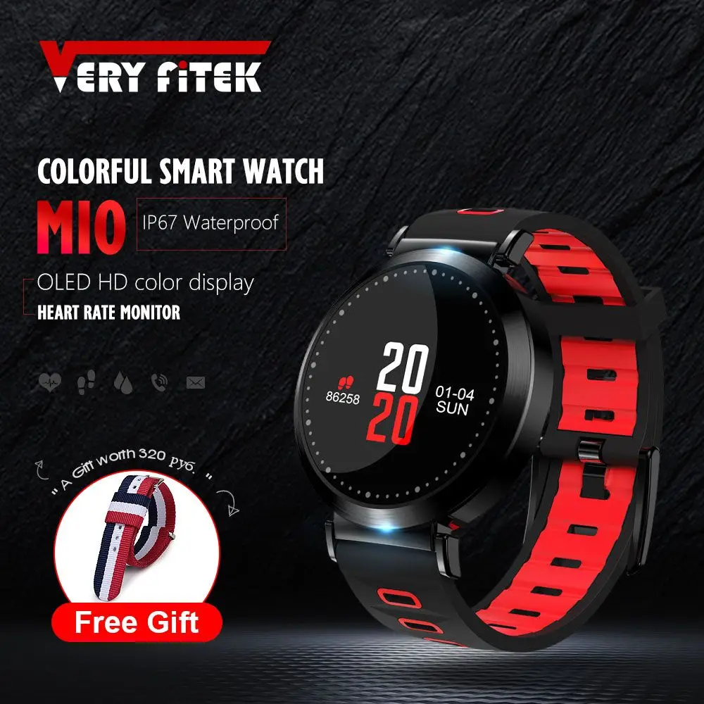 

VERYFiTEK M10 Color Fitness Tracker Blood Pressure Watch Pedometer Bluetooth Smart Band Wristband Heart Rate Monitor Bracelet