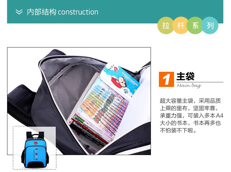 SUNNY/новейший Съемный Детский Школьный рюкзак на колесиках, школьные сумки с колесиками для мальчиков, сумки для книг, рюкзак на колесиках