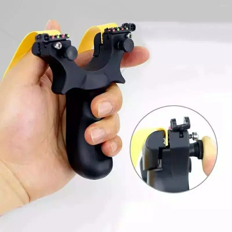 

10pcs/lot Spring Fast Pressure Slingshot in Hardened Resin with Rubber Bands fit New Beginner Outdoor Shoting Hunting Activity