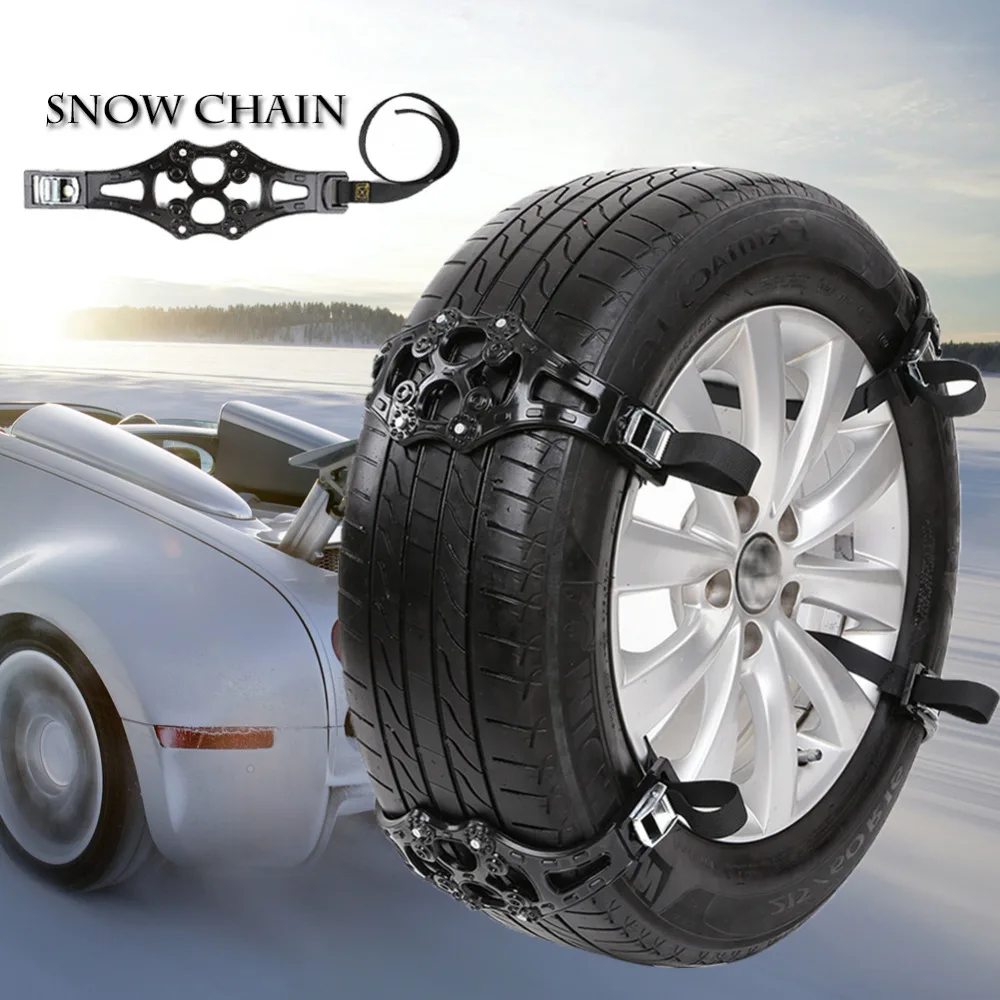 Простая установка простой зимний грузовик автомобиль снег цепь шины Противоскользящий ремень черный авто Уход за