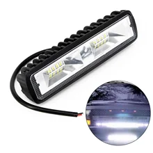Комплект из 2 предметов, 18W 12V 16LED автомобиля рабочий светильник бар пятно луча дальнего света Водонепроницаемый Автомобильная противотуманная фара для SUV внедорожный дневные ходовые огни светильник s